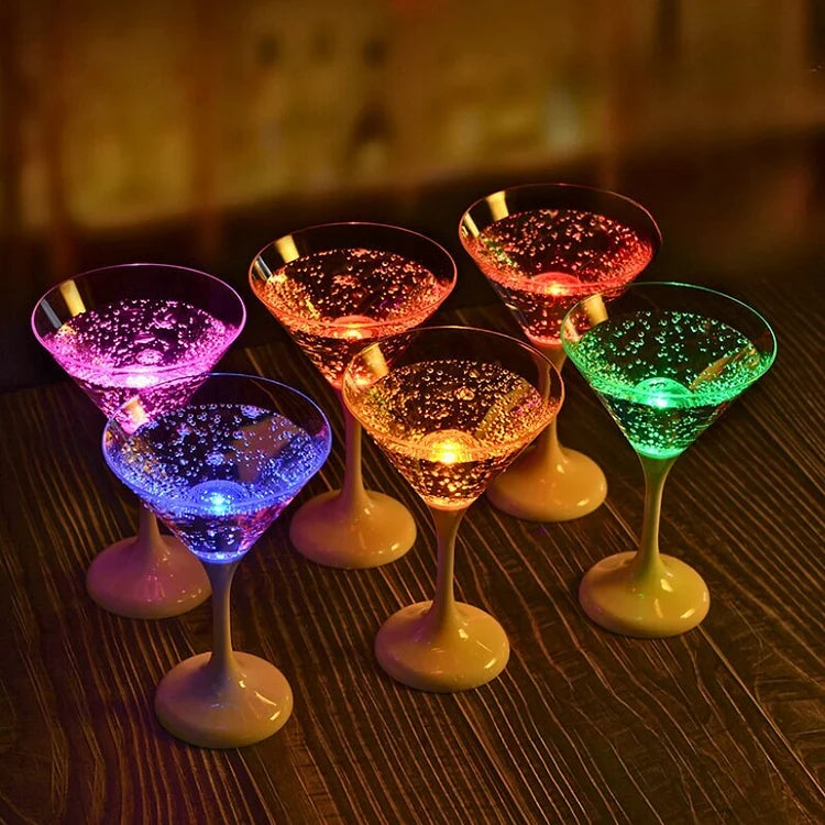 GlowSip - LED Light-Up Wine Glass Set (6 pieces) Stornfield