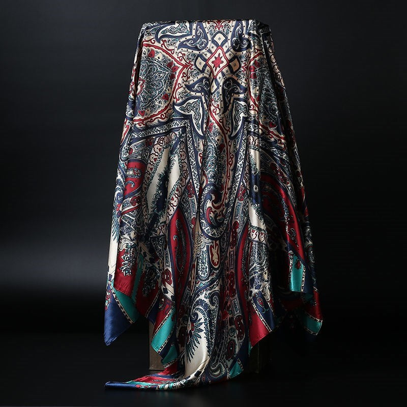 Stornfield | Large Square Scarf Silk ScarfSimulation Versatile Scarf Scarf
