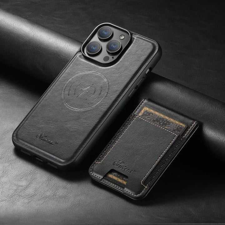 Stornfield | Shockproof PU Leather Phone Case with Card Holder for iPhone