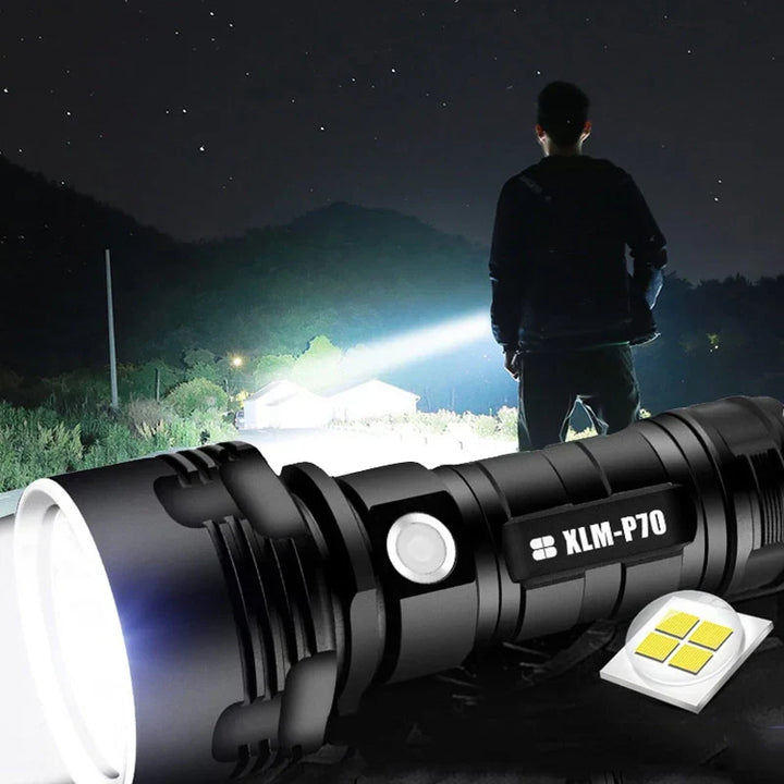 Stornfield | High Power LED Flashlight 30000-5000 Lumens, Waterproof