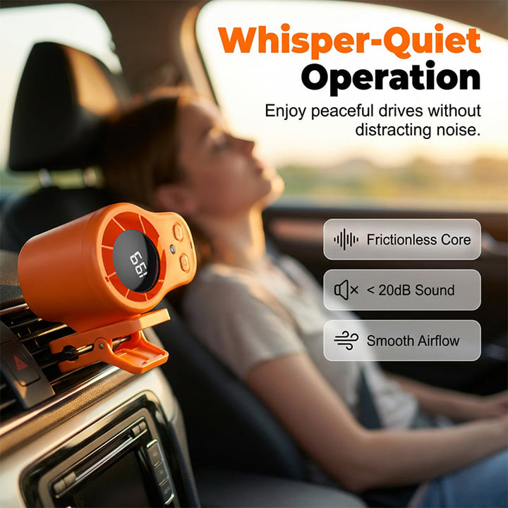 Mini fan with ventilation clip for car and desk | Stornfield