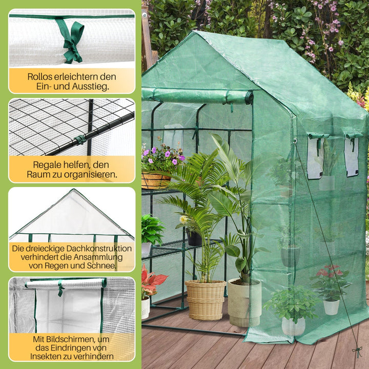 Greenhouse Film Greenhouse with Shelves | Stornfield