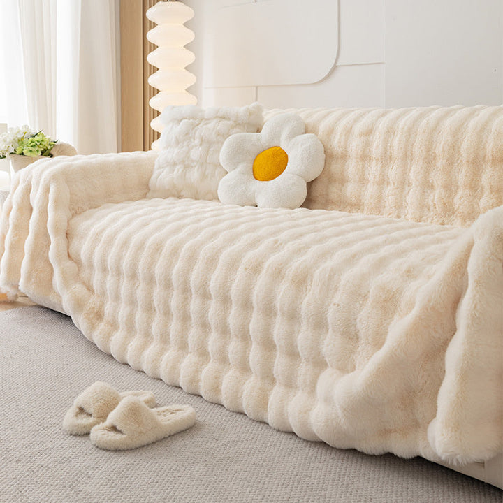 Premium Faux Fur Non-Slip Sofa Covers | Stornfield