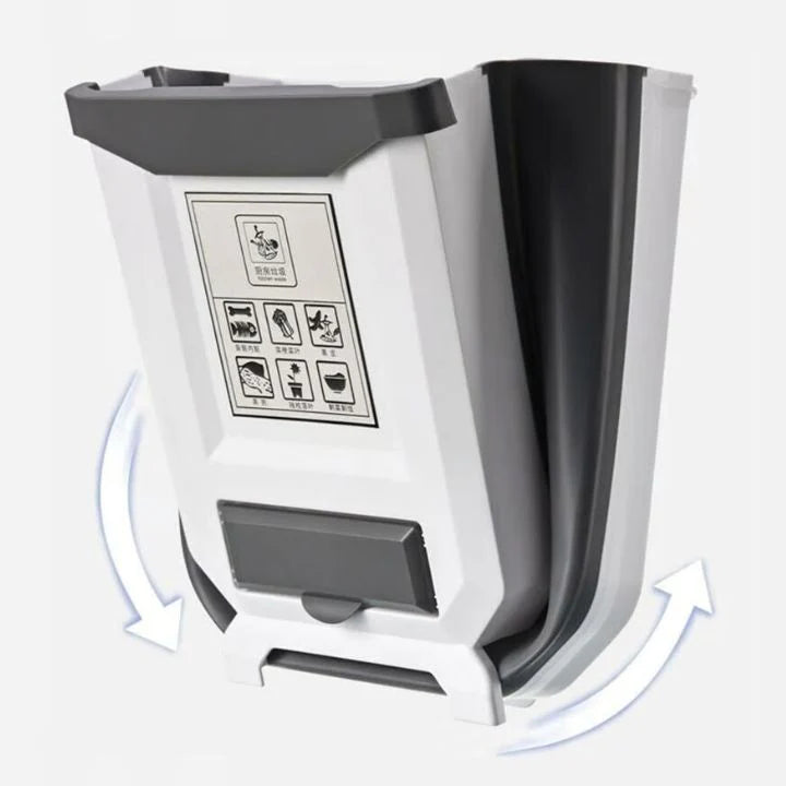 Foldable kitchen trash can for countertop | Stornfield