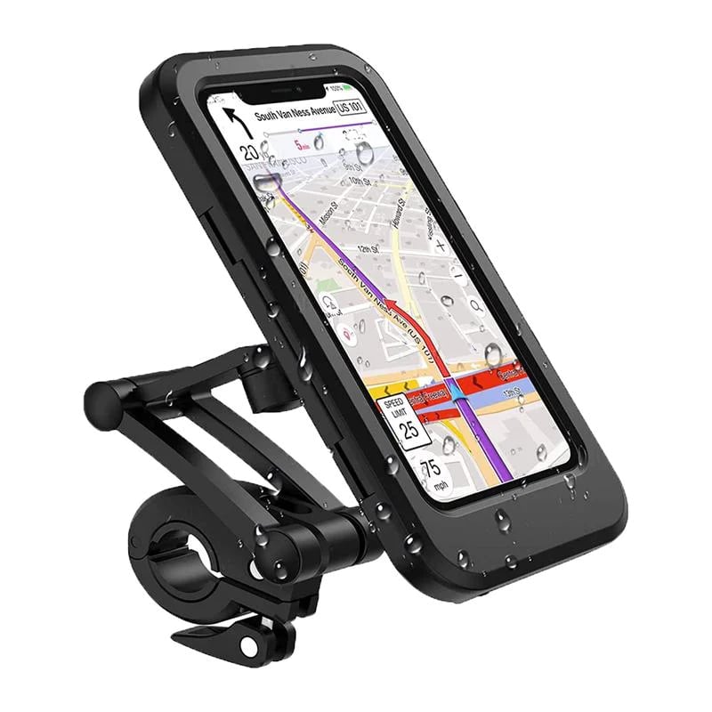RideCharge Pro – Waterproof Phone Holder with USB and 15W Wireless Charging for Bicycle and E-Bike | Stornfield