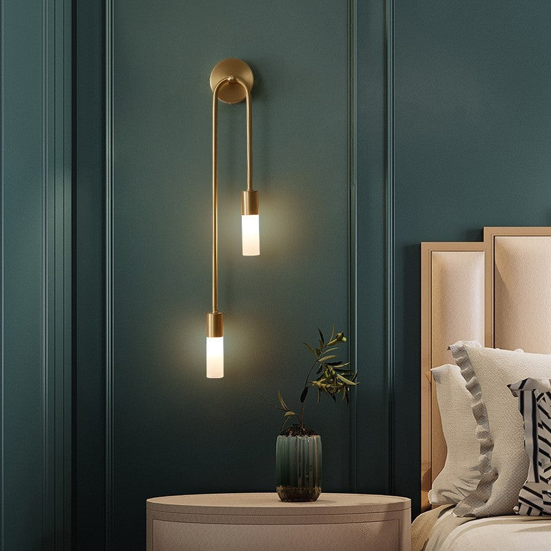 Modern LED Wall Lamp Gold – Slim 2-Light Stick Wall Lamp for Living Room and Bedroom | Stornfield