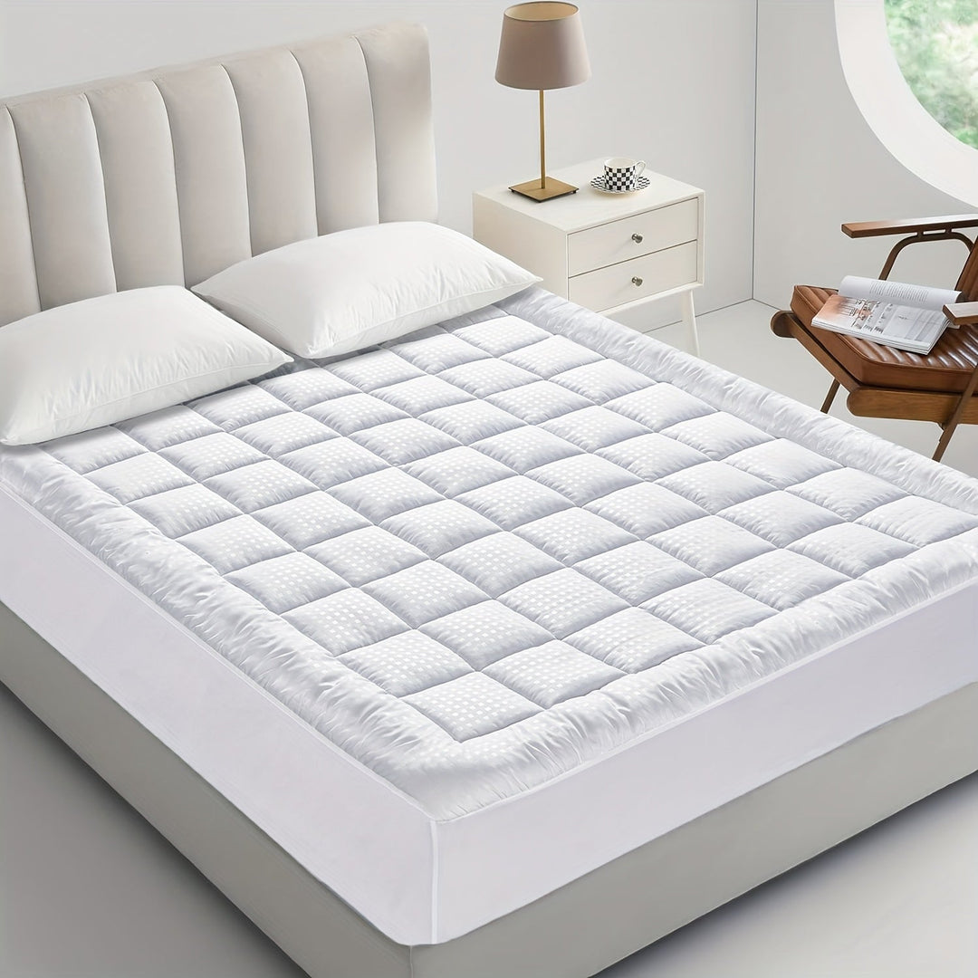Ultimate Cooling Mattress Pad – Premium Quilted Pillow Top, Luxuriously Fluffy and Ultra-Breathable with Secure 14-18 Deep Pocket Cover – Enhanced Sleep Comfort, 1pc | Stornfield