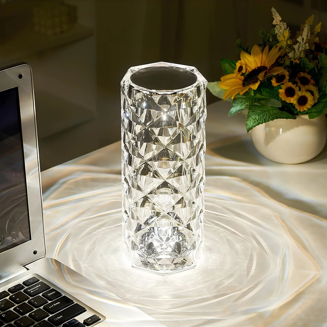 Crystal Table Lamp with Touch Control - Aurora | Stornfield