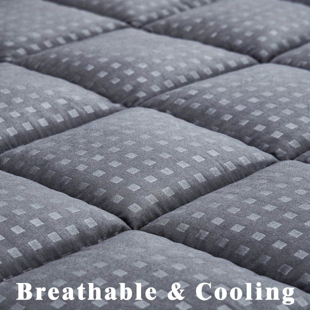 Ultimate Cooling Mattress Pad – Premium Quilted Pillow Top, Luxuriously Fluffy and Ultra-Breathable with Secure 14-18 Deep Pocket Cover – Enhanced Sleep Comfort, 1pc | Stornfield