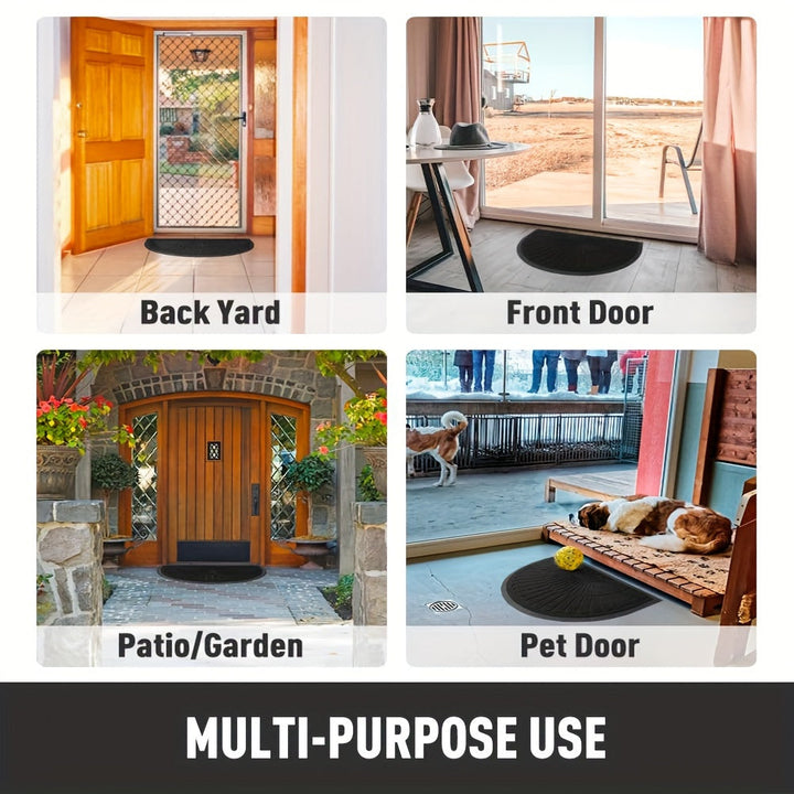 Semi-Round Rubber Mat – Durable and Slip-Resistant for Indoor and Outdoor | Stornfield