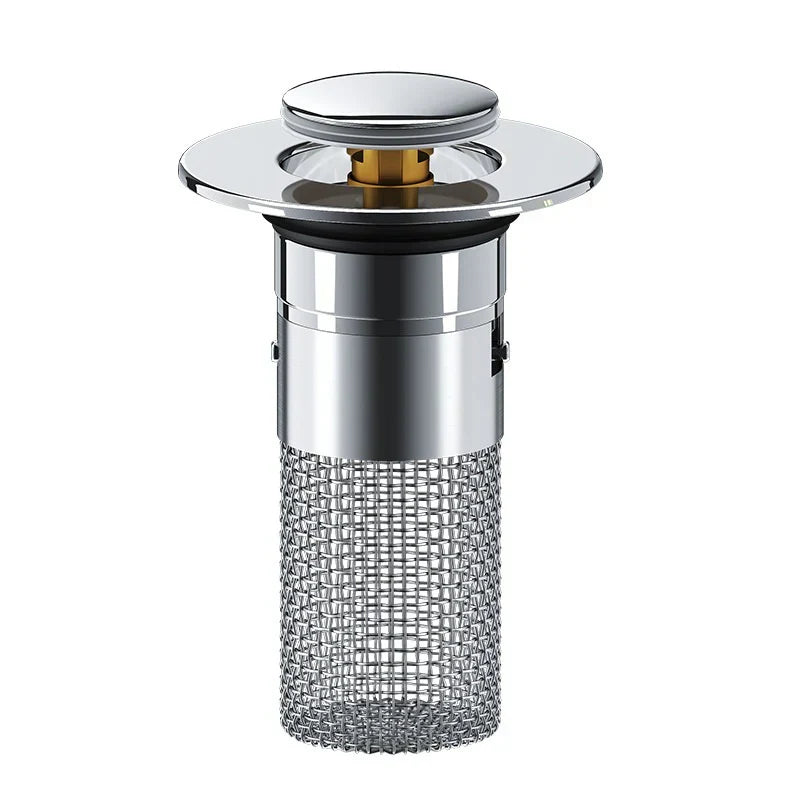 Stainless Steel Drain Filter with Hair Catcher – Rustproof Sieve for Kitchen and Bathroom, Clog-free | Stornfield