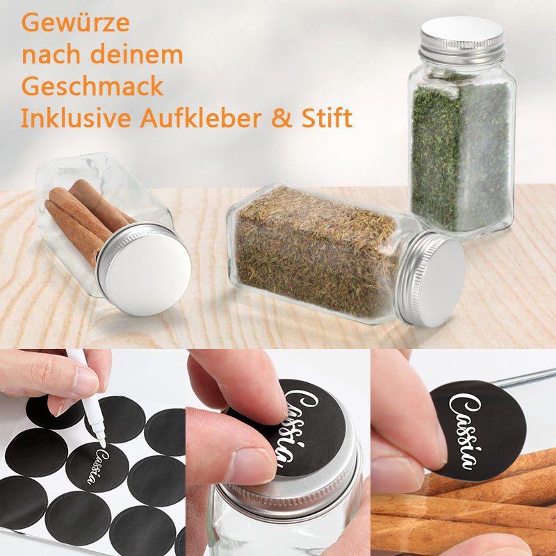 Flip Top Spice Bottle Spice Container 12 Pieces | Stornfield