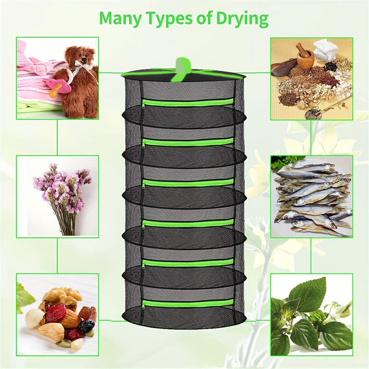 Herb drying rack foldable 6 or 8 levels | Stornfield