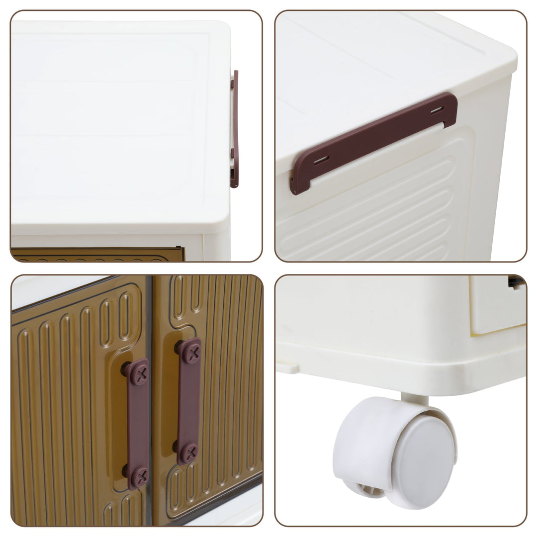 Storage box lockers with doors & wheels | Stornfield