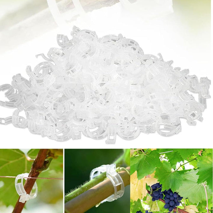 Stornfield | Tomato Clips, Plastic Trellis Clips