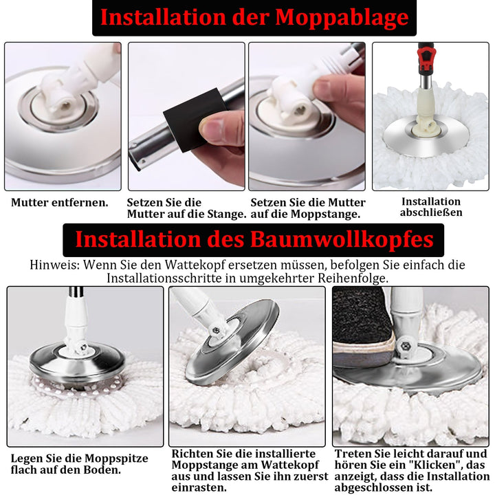 Mop Set Floor Mop with Bucket | Stornfield