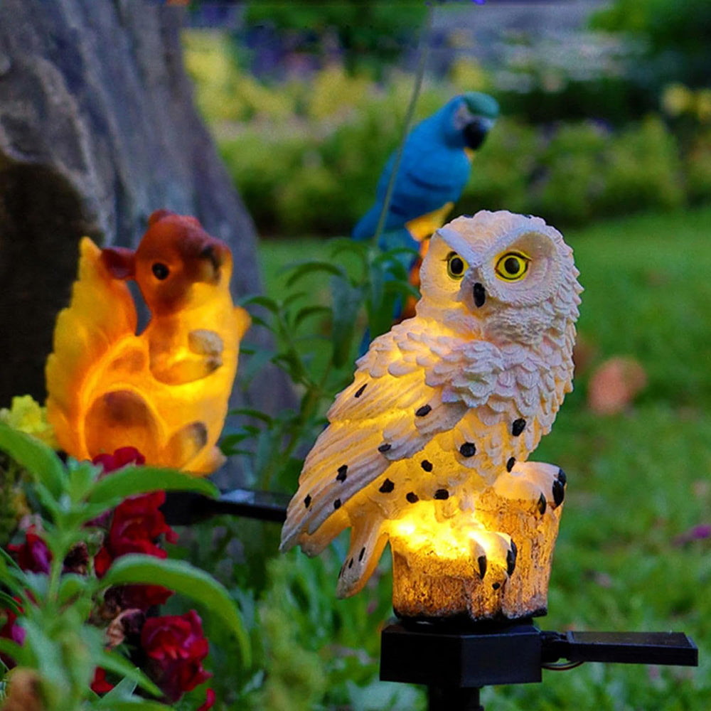 Eco-Friendly Solar Owl Garden Lights (2-Pack) | Stornfield