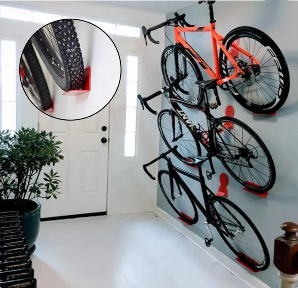 Stornfield | WallGrip Bike Hook – Space-Saving Steel Bike Wall Holder