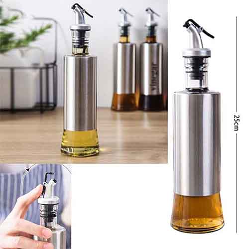 Bouteille Huile et Vinaigre 300 ML Acier Verre Stornfield
