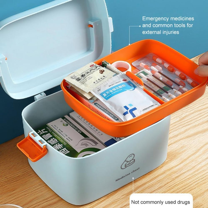 Multi-Functional Medicine Cabinet Family Emergency Kit Box Organizer Stornfield
