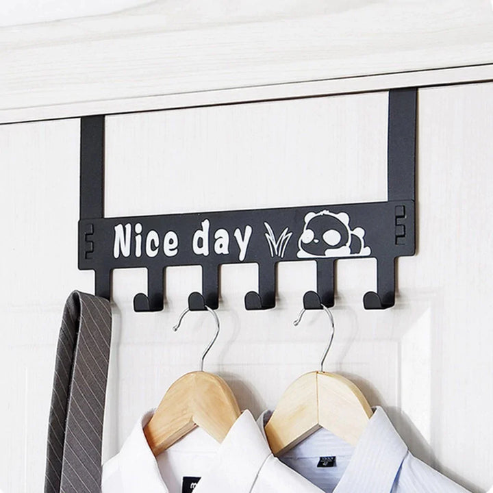 6 Hooks Nice Day Metal Hooks Door Hanger Stornfield