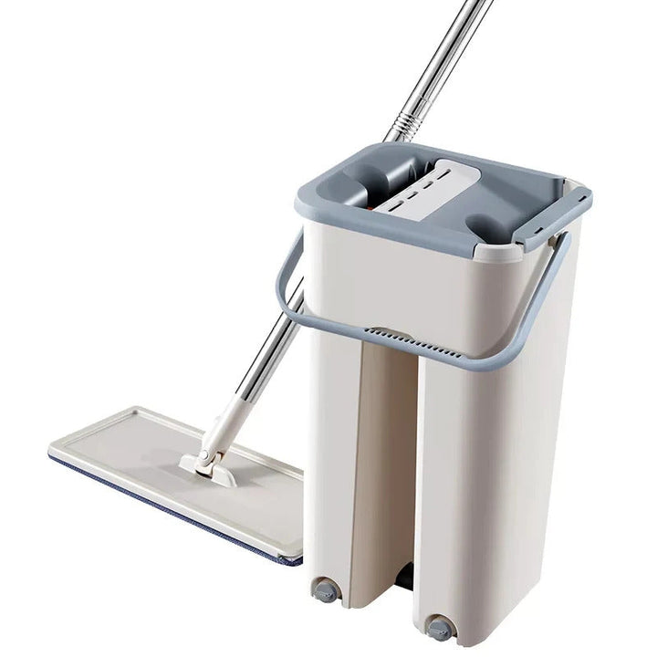 Spin Mop Bucket With Reusable Mop Pads Stornfield