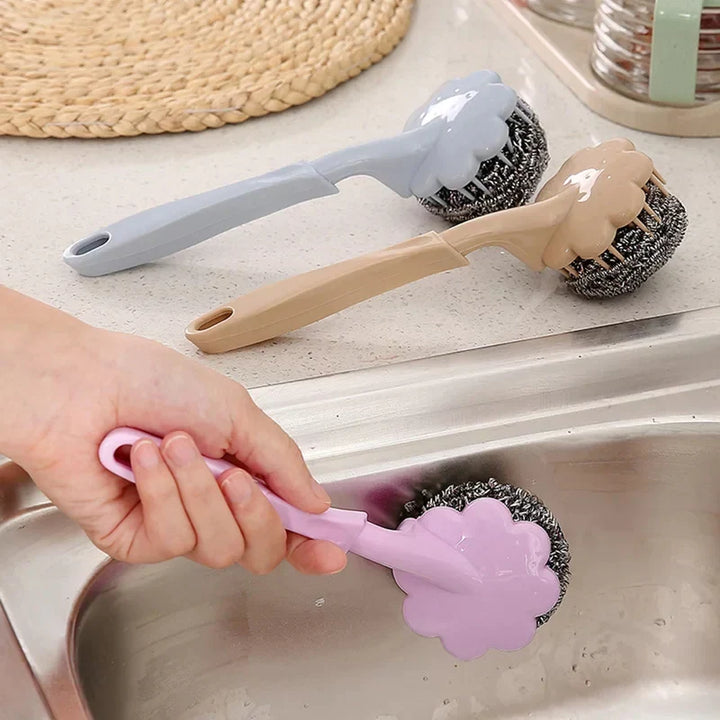 Brosse métallique à boule avec long manche Stornfield
