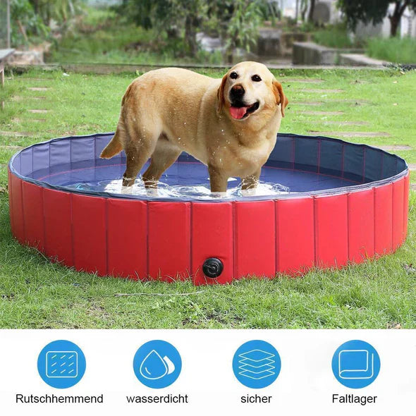 Stornfield Foldable PVC Dog Pool with Drainage Valve