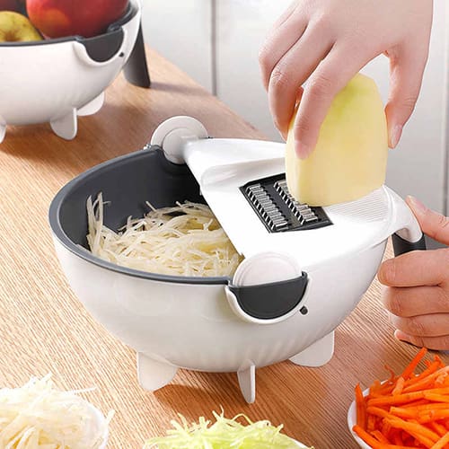Multi Manual Vegetable Slicer Strainer Bowl Stornfield