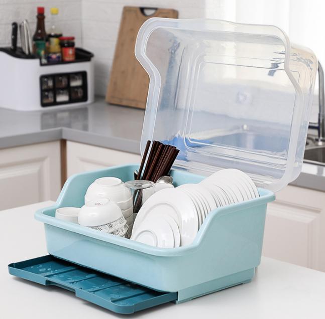 Dish Rack Covered With Drainage Tray Stornfield