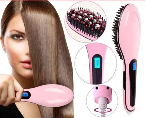 Brosse lissante chauffante avec affichage de la température Stornfield