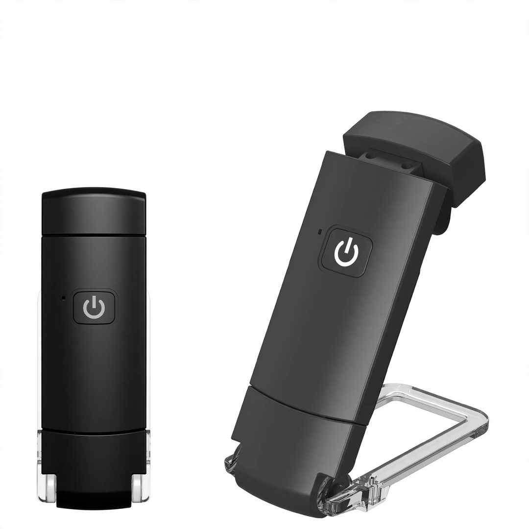 Portable LED clip light in minimalist design