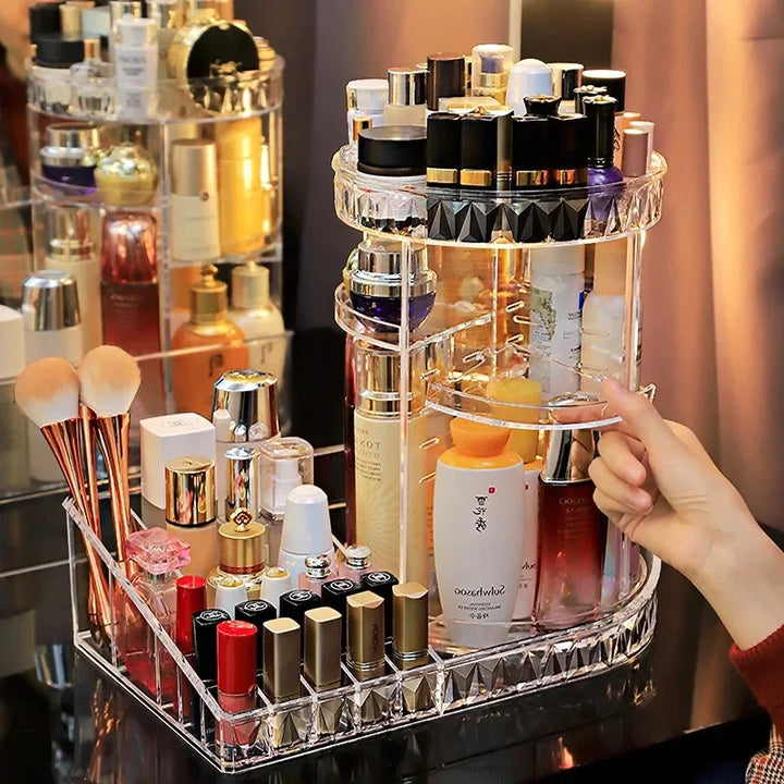360 Rotating Makeup Beauty Organizer Stornfield