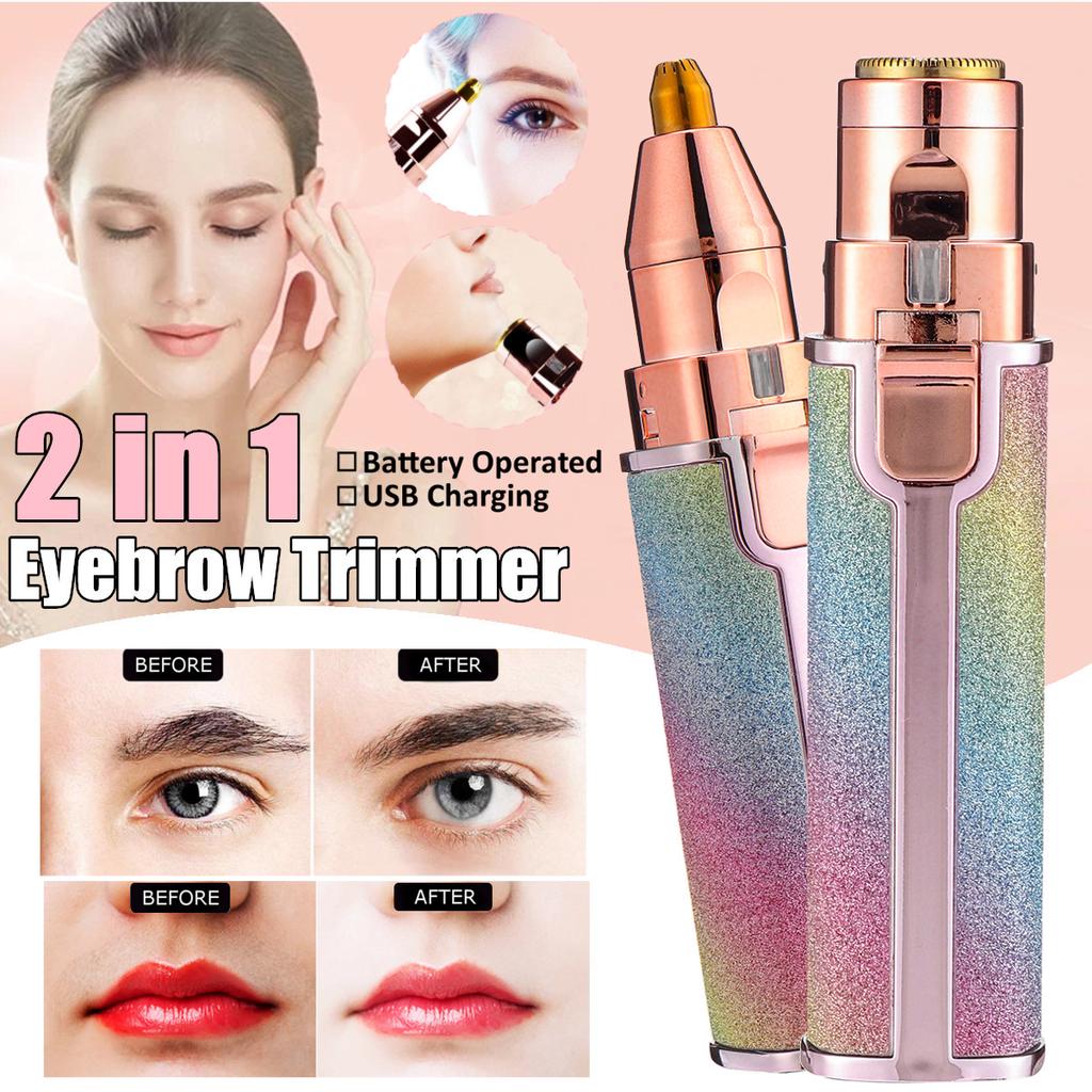 2-in-1 Facial Hair Trimmer with Light Stornfield
