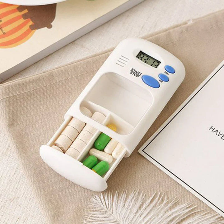 Pill Storage Case With Alarm Timer Clock Stornfield