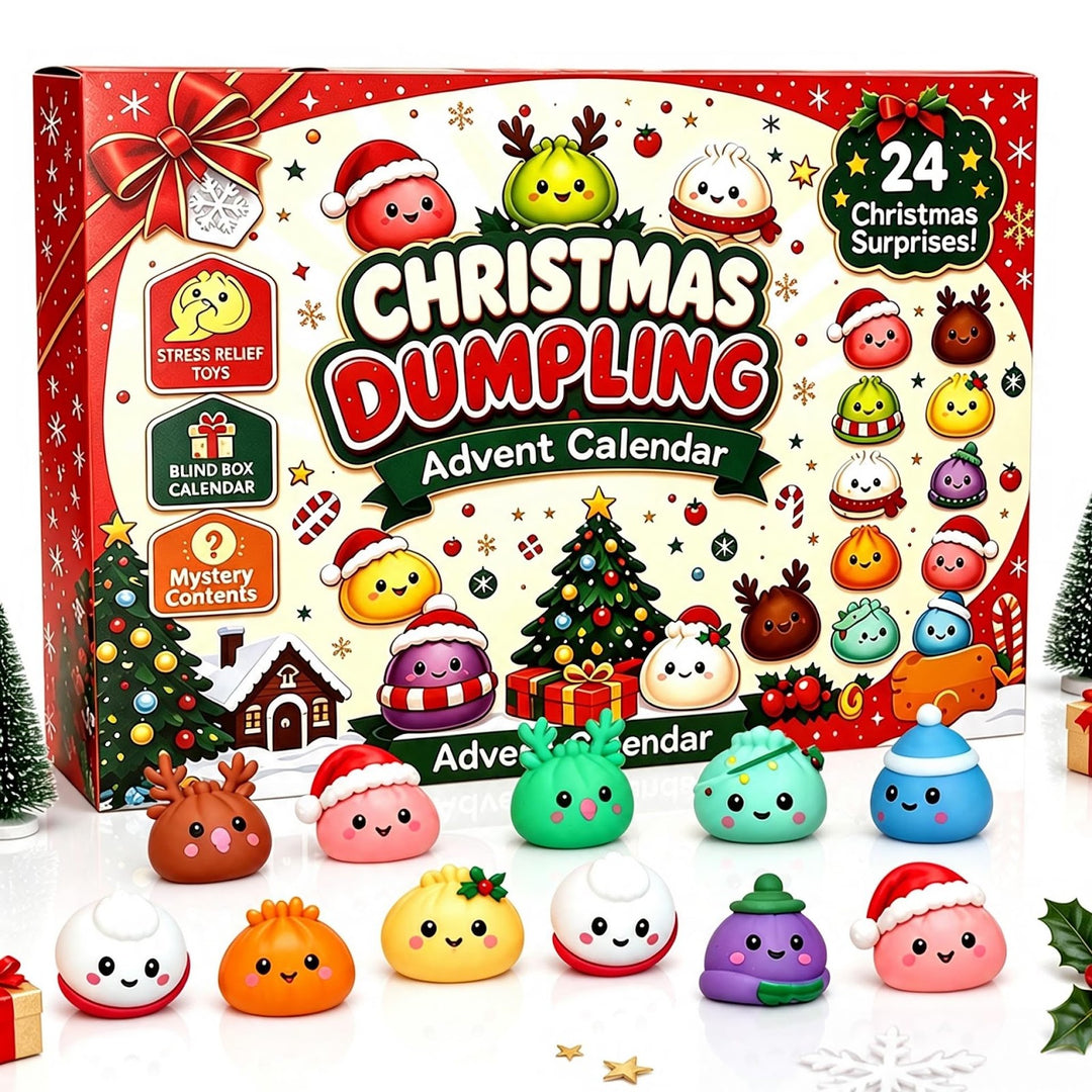 Christmas Advent Calendar with 24 Anti-Stress Figures