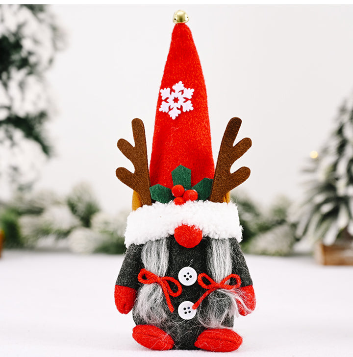 Decorative gnome figure with antlers