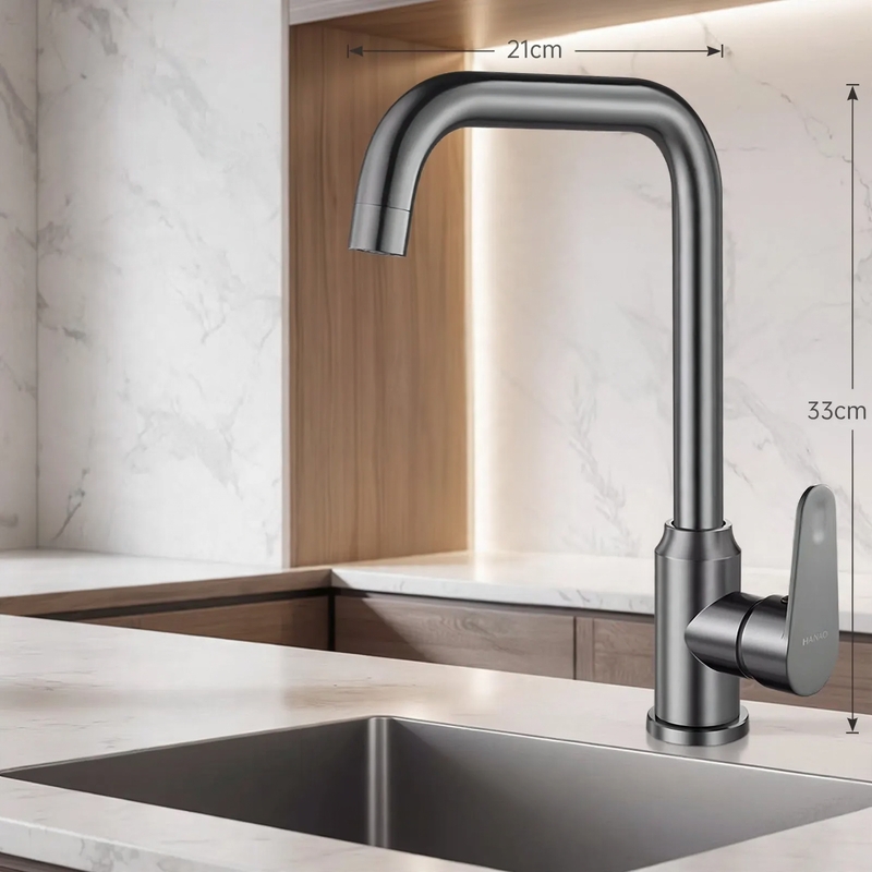 Stainless steel kitchen faucet, mixing or cold water