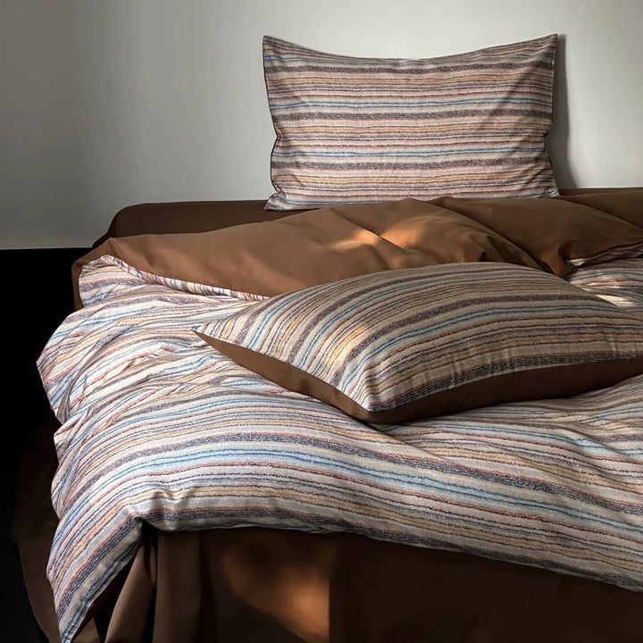 Cotton bedding set, 100s long-staple cotton, brushed