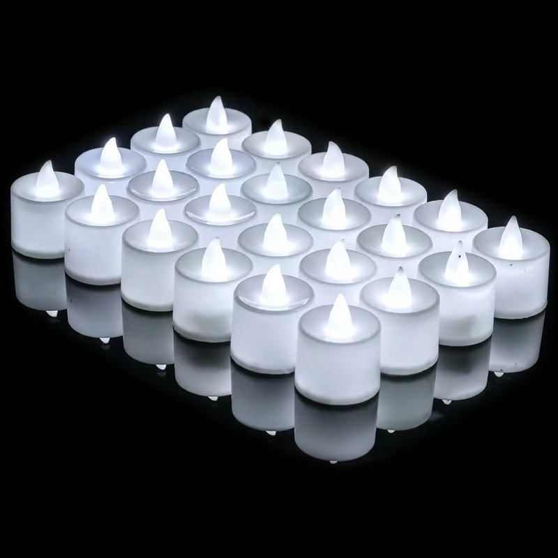 LED electronic candle, cylindrical, various colors