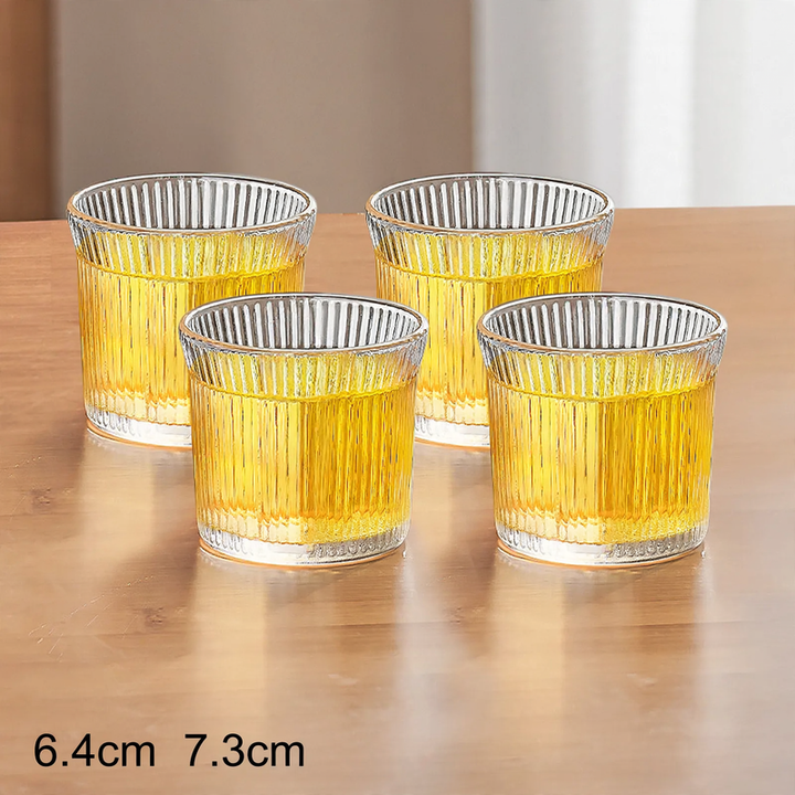 Glass set, hammered texture, 101–200 ml