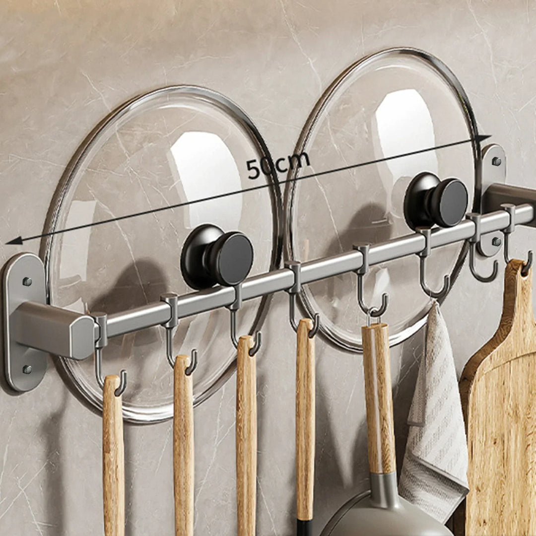 Stornfield | Kitchen Utensil Storage Rack – Versatile Use – Wall-Mounted – Storage Rack for Pot Lids and Spatulas