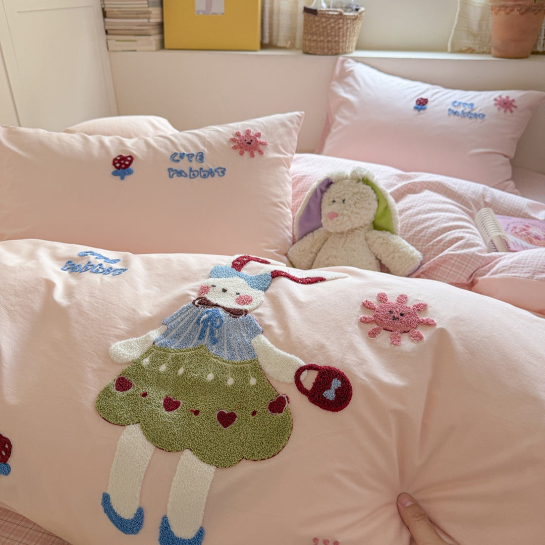 Bedding set, 3-4 pieces, cotton, cartoon