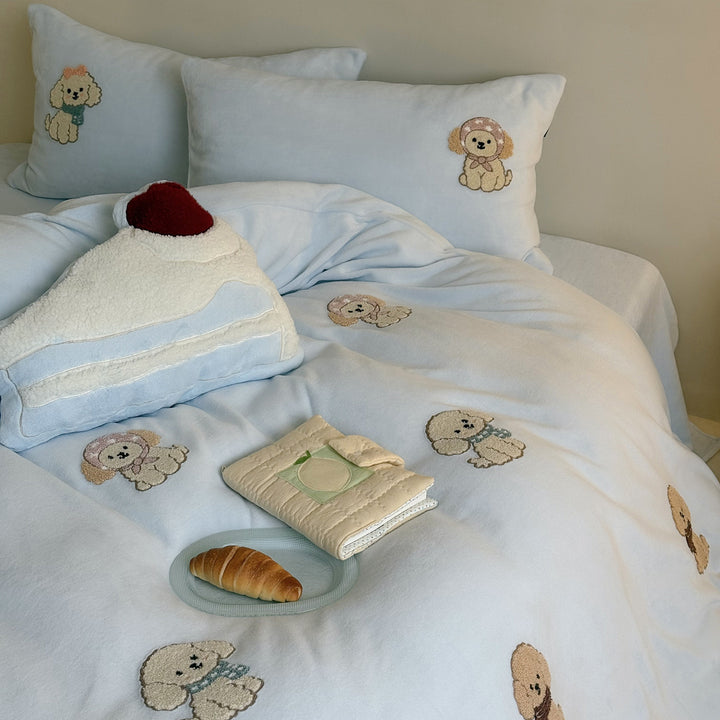 Milk fiber bedding with cartoon motifs, 3–4 piece