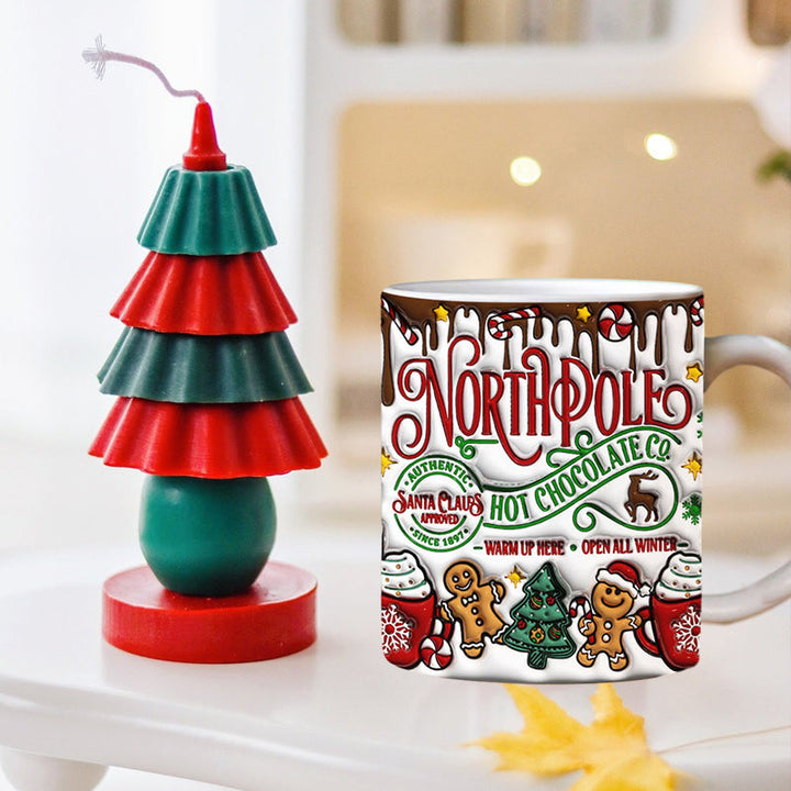 Christmas 3D Gingerman Ceramic Coffee Mug | Stornfield