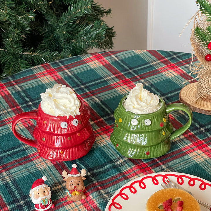 Creative Big Eyes Christmas Tree Mug | Stornfield
