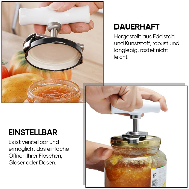 Size-adjustable can opener made of stainless steel | Stornfield