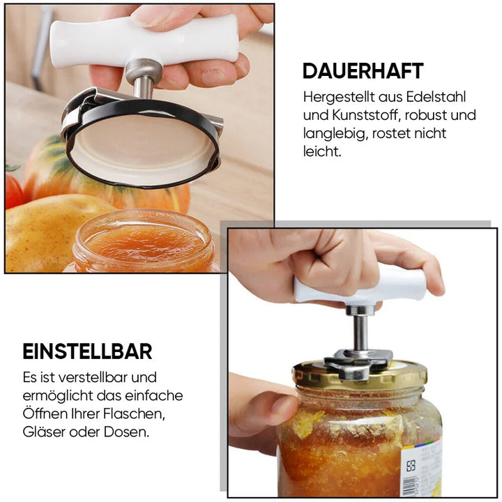 Size-adjustable can opener made of stainless steel | Stornfield