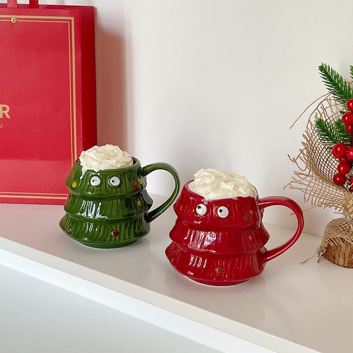 Creative Big Eyes Christmas Tree Mug | Stornfield