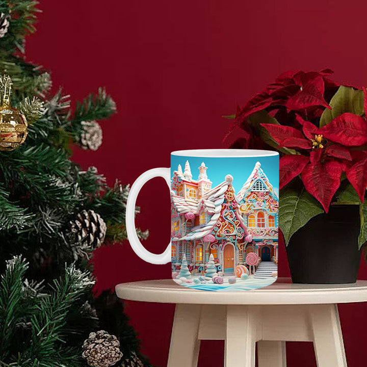 Christmas 3D Gingerman Ceramic Coffee Mug | Stornfield